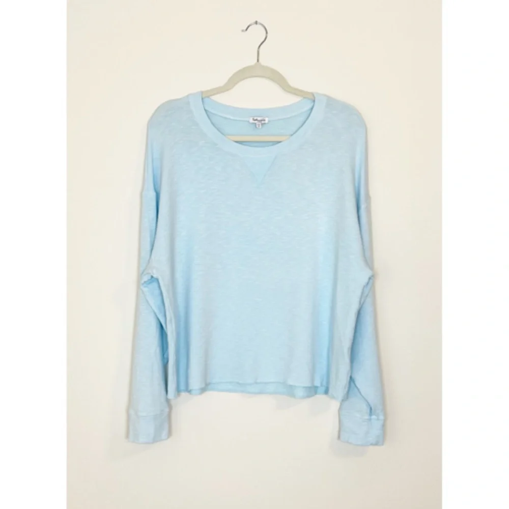 Splendid Dream Slub Pullover Long Sleeve Top L - Picture 3 of 6
